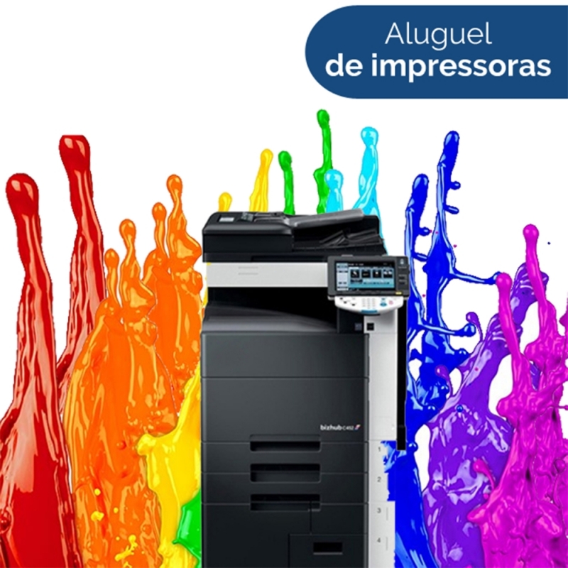 Onde Encontro Máquina Copiadora Colorida para Alugar Ribeirão Pires - Aluguel de Maquina Copiadora Epson